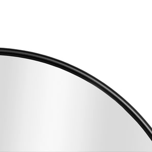[en.casa] Spiegel Ordona hangend rond zwart mat - 3 varianten