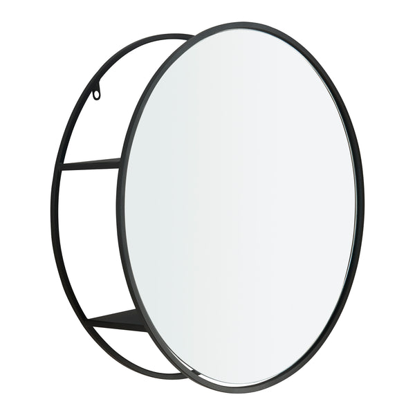 [en.casa] Spiegel Sunne hangend zwart - 2 varianten