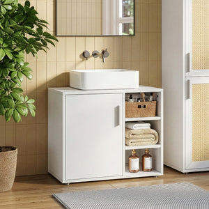 Waskomonderkast Kulaik 51x60x32 cm Wit [en.casa]