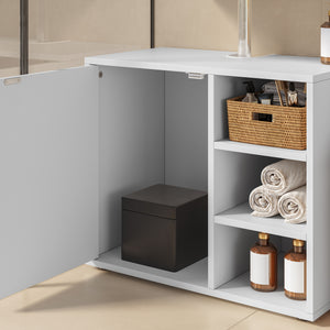Waskomonderkast Kulaik 51x60x32 cm Wit [en.casa]