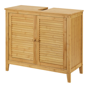 Bamboe wastafelonderkast Värmdö 60x67x30cm [en.casa] - premiumXL