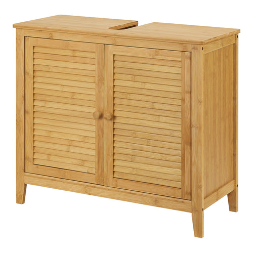 Bamboe wastafelonderkast Värmdö 60x67x30cm [en.casa] - premiumXL