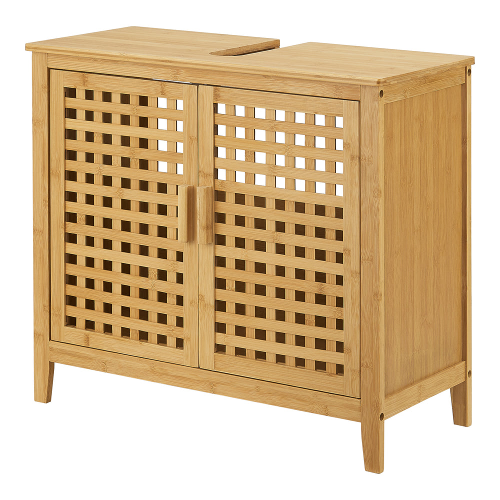 Wasbakonderkast Ingmarsö Bamboe 60x67x30cm [en.casa] - premiumXL