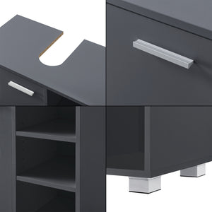 Wastafelonderkast badkamermeubel 55,6x60x31 cm - verschillende kleuren