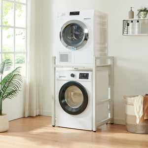 Wasmachinerek Hökangend 105x73x63 cm wit [en.casa]