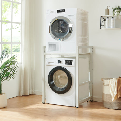 Wasmachinerek Hökangend 105x73x63 cm wit [en.casa]