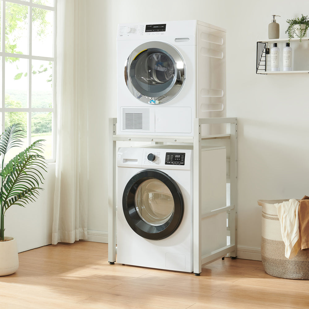 Wasmachinerek Hökangend 105x73x63 cm wit [en.casa]