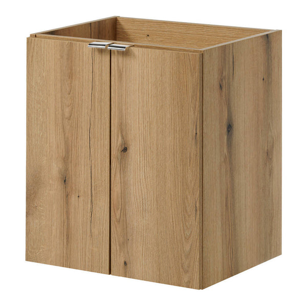 Wastafelonderkast Newport met wastafel eikenkleurig en wit [en.casa]