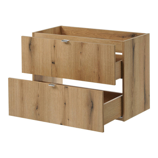 Badkamermeubelset Newport 2-delig wastafelonderkast met wastafel [en.casa]