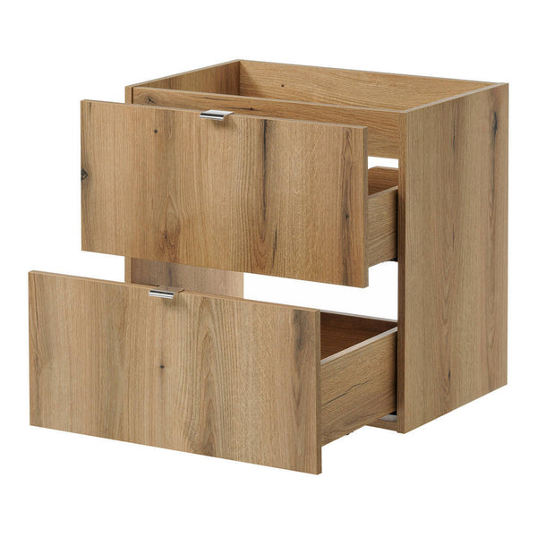 Wastafelonderkast Newport met 2 lades en wastafel 71x60x40 cm [en.casa]