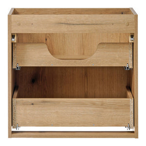 Wastafelonderkast Newport met 2 lades en wastafel 71x60x40 cm [en.casa]