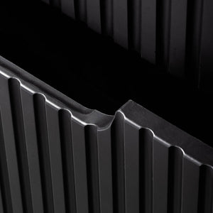 Wastafelonderkast Newport met wastafel zwart en wit [en.casa]