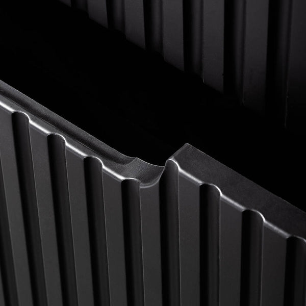 Wastafelonderkast Newport met wastafel zwart en wit [en.casa]