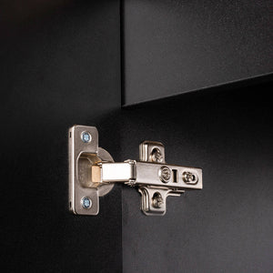 Wastafelonderkast Newport met wastafel zwart en wit [en.casa]