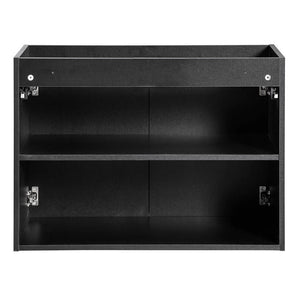 Wastafelonderkast Newport met wastafel zwart en wit [en.casa]
