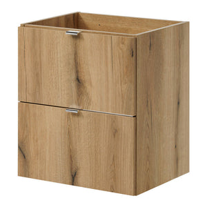 Wastafelonderkast met wastafel Newport eikenkleurig en wit [en.casa]