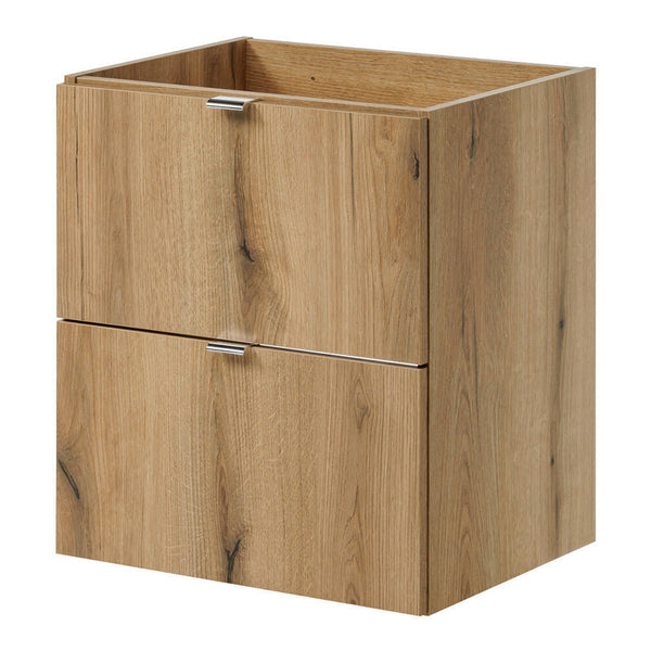 Wastafelonderkast met wastafel Newport eikenkleurig en wit [en.casa]