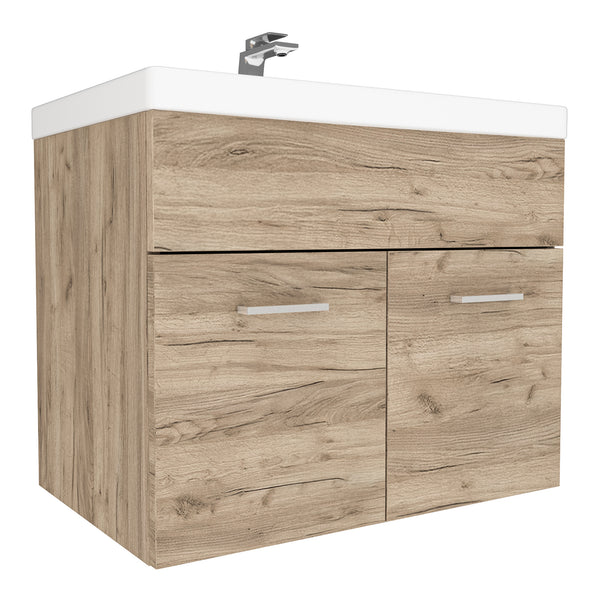 Wastafelonderkast met wastafel Krildihana 61x40x50 cm [en.casa]