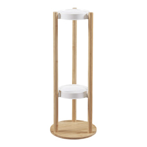 [en.casa] Plantenstandaard Sastamala met planken bamboe - 8 varianten