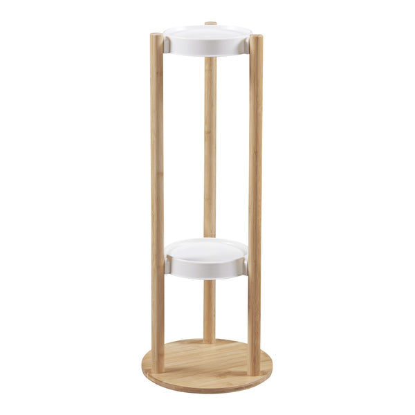 [en.casa] Plantenstandaard Sastamala met planken bamboe - 8 varianten