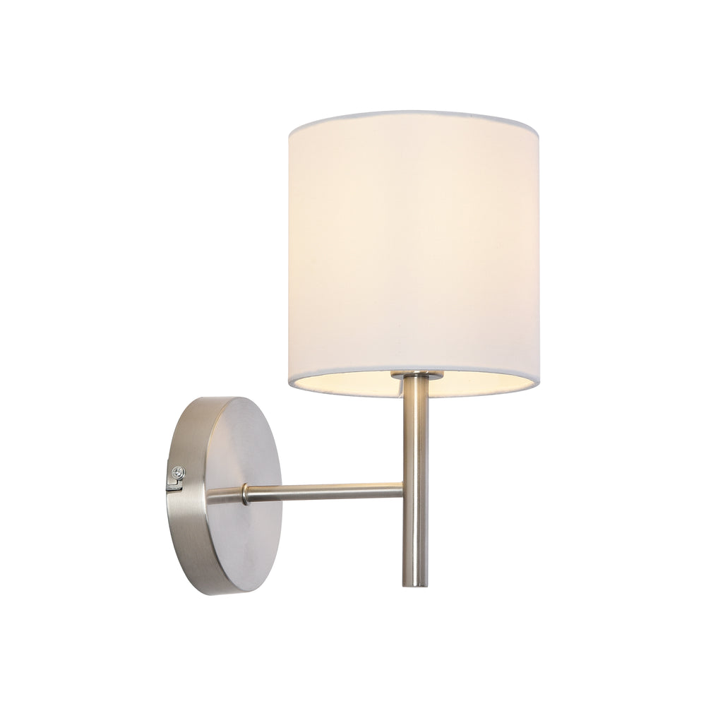 Wandlamp 1/2/3 stuks  Winsford 27x21 cm E14 zilverkleurig en wit lux.pro