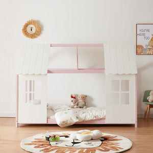 Kinderbed Tostedt huisbed grenen [en.casa]