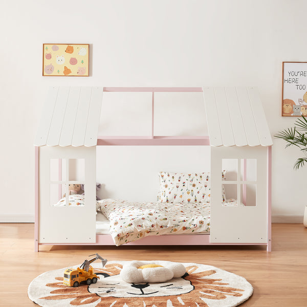 Kinderbed Tostedt huisbed grenen [en.casa]