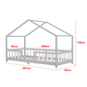 Kinderbed Treviolo huisbed [en.casa]