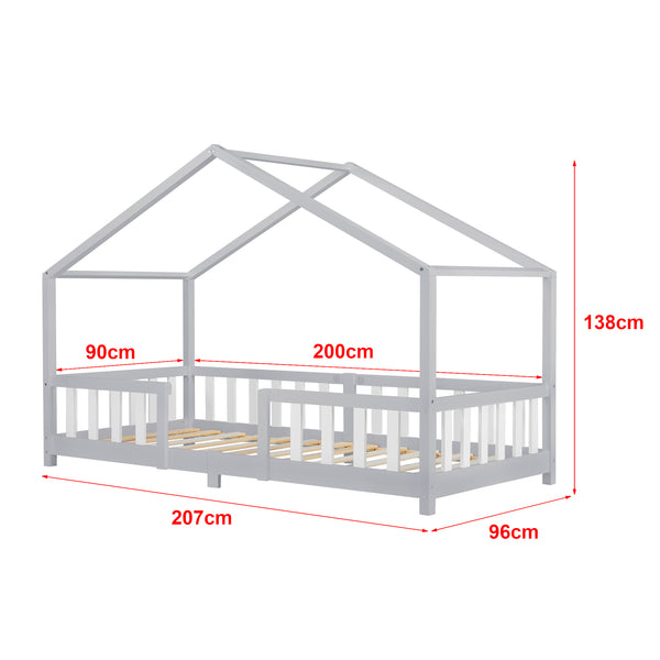 Kinderbed Treviolo huisbed [en.casa]