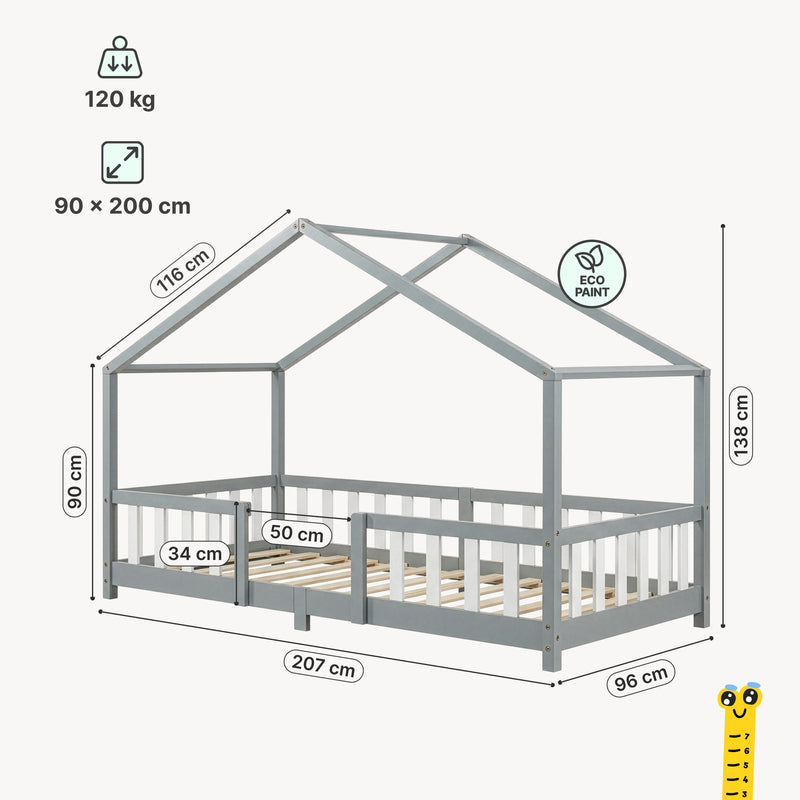 Maatschets Kinderbed Treviolo huisbed [en.casa]