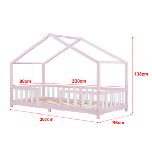 Kinderbed Treviolo met uitvalbeveiliging en matras [en.casa]