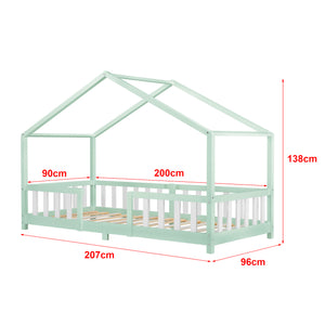 Kinderbed Treviolo met uitvalbeveiliging en matras [en.casa]