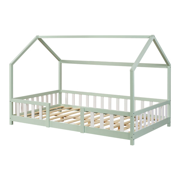 Kinderbed Sisimiut met uitvalbeveiliging en bedbodem [en.casa]