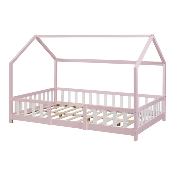 Kinderbed Sisimiut met uitvalbeveiliging en bedbodem [en.casa]