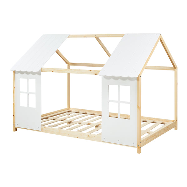 Kinderbed Tostedt huisbed grenen [en.casa]