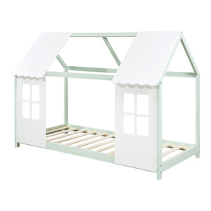 Kinderbed Tostedt huisbed grenen [en.casa]