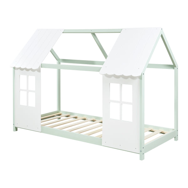 Kinderbed Tostedt huisbed grenen [en.casa]