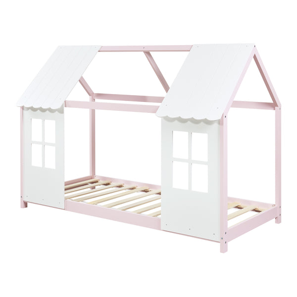 Kinderbed Tostedt huisbed grenen [en.casa]