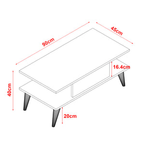 Salontafel Melhus 40x90x45 cm [en.casa]