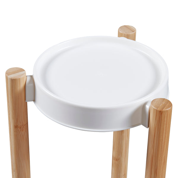 [en.casa] Plantenstandaard Sastamala met planken bamboe - 8 varianten
