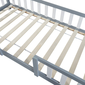 Kinderbed Sisimiut met uitvalbeveiliging en bedbodem [en.casa]