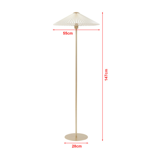 Staande lamp Appledore vloerlamp 147 cm E27 lux.pro