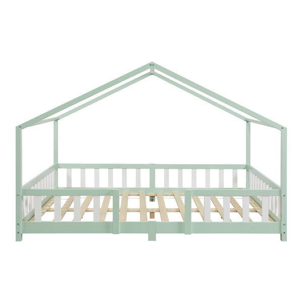 Kinderbed Treviolo met uitvalbeveiliging en matras [en.casa]