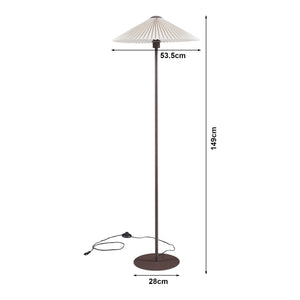 Staande lamp Appledore vloerlamp 147 cm E27 lux.pro