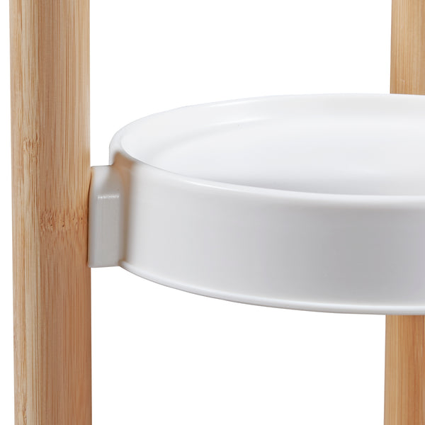 [en.casa] Plantenstandaard Sastamala met planken bamboe - 8 varianten