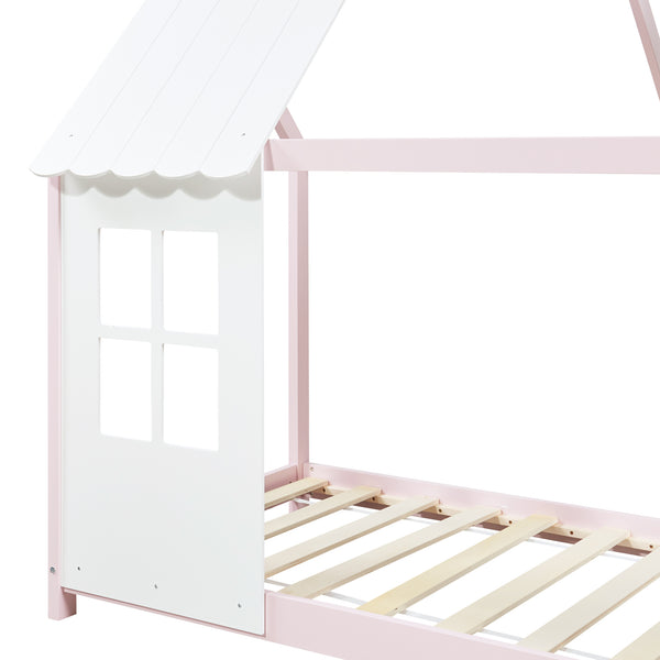 Kinderbed Tostedt huisbed grenen [en.casa]