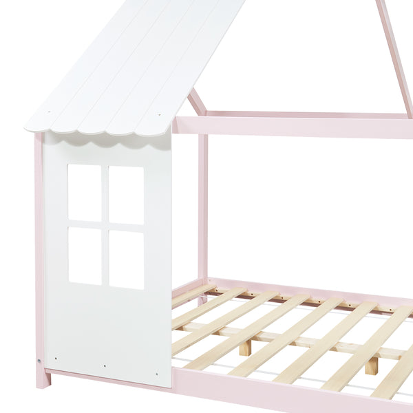 Kinderbed Tostedt huisbed grenen [en.casa]