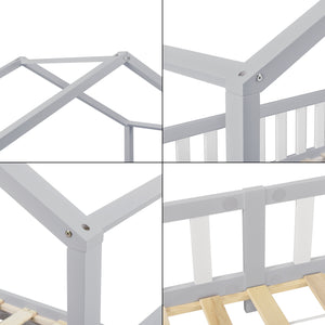 Kinderbed Treviolo huisbed [en.casa]