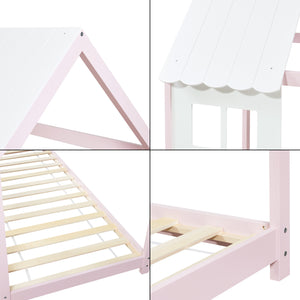 Kinderbed Tostedt huisbed grenen [en.casa]