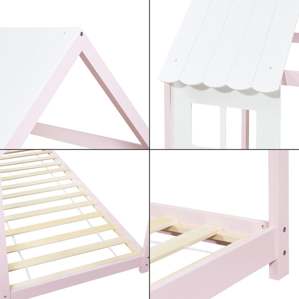Kinderbed Tostedt huisbed grenen [en.casa]